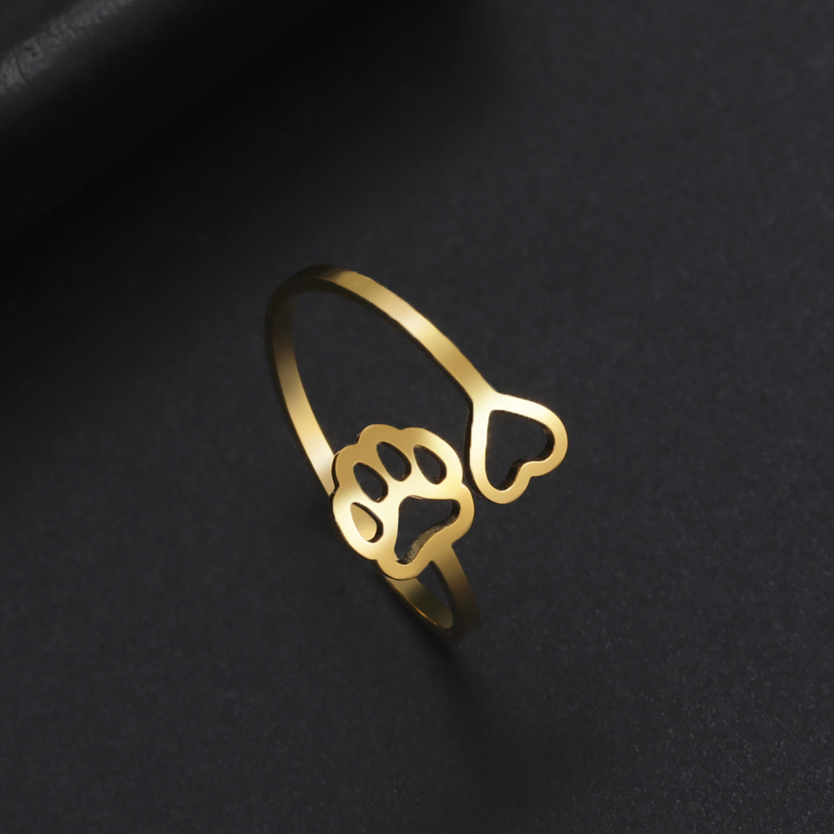 Adjustable Cat Claw Ring, Cute Boho Style Gift for Pet Lovers